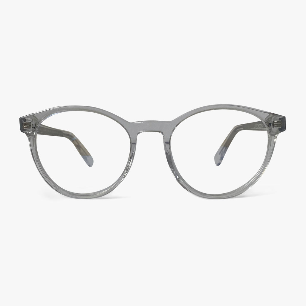 Buy Men's Quincy Crystal White Blue light glasses - Luxreaders.co.uk