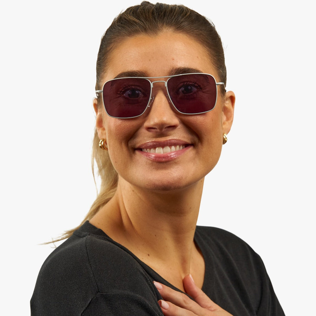Women's Clarke Steel Sunglasses - Luxreaders.co.uk