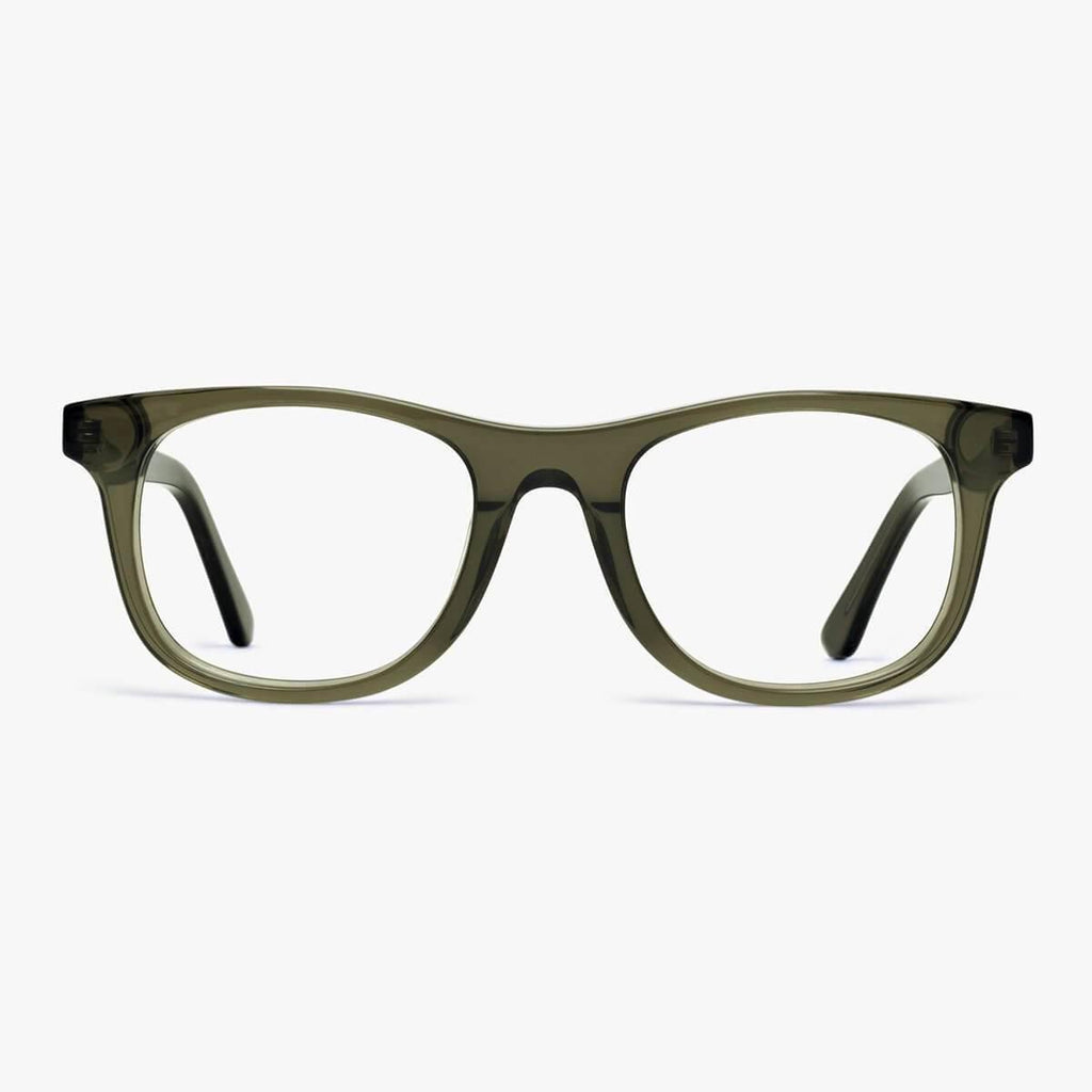 Buy Women's Evans Shiny Olive Reading glasses - Luxreaders.co.uk