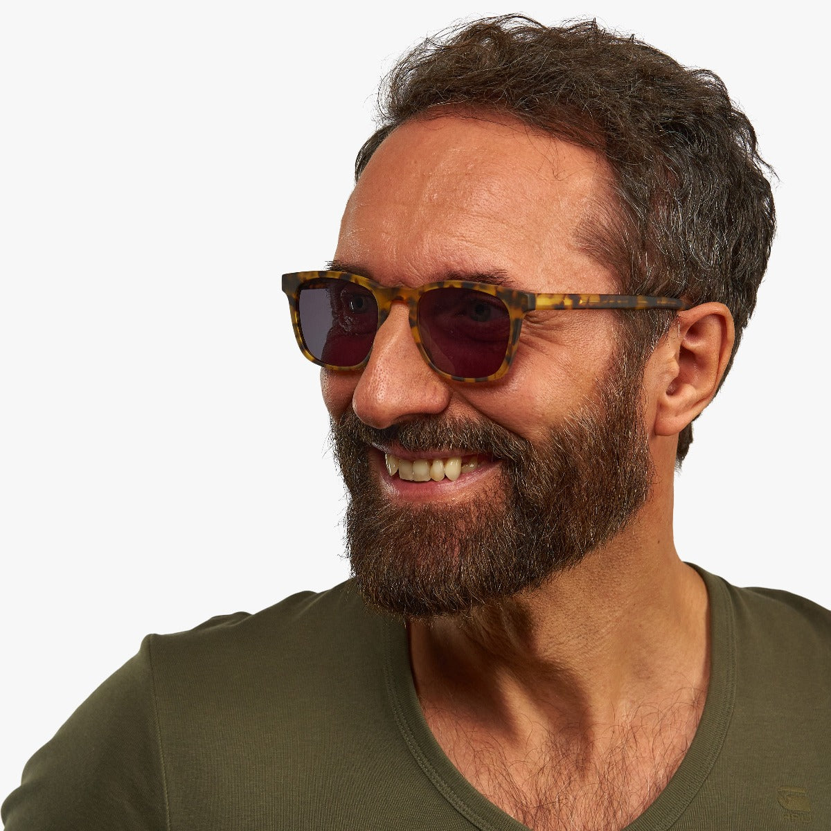 Luxreaders stylish Men's Bornholm Light Turtle Sunglasses. Made from Acetate in a Square shape.