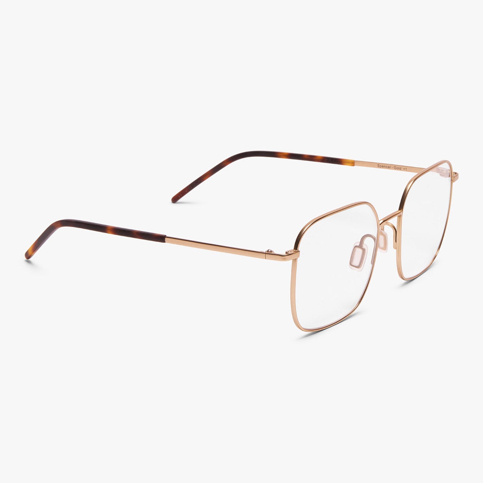 Luxreaders stylish Båstad Gold Reading glasses. Made from Titanium in a Round shape.