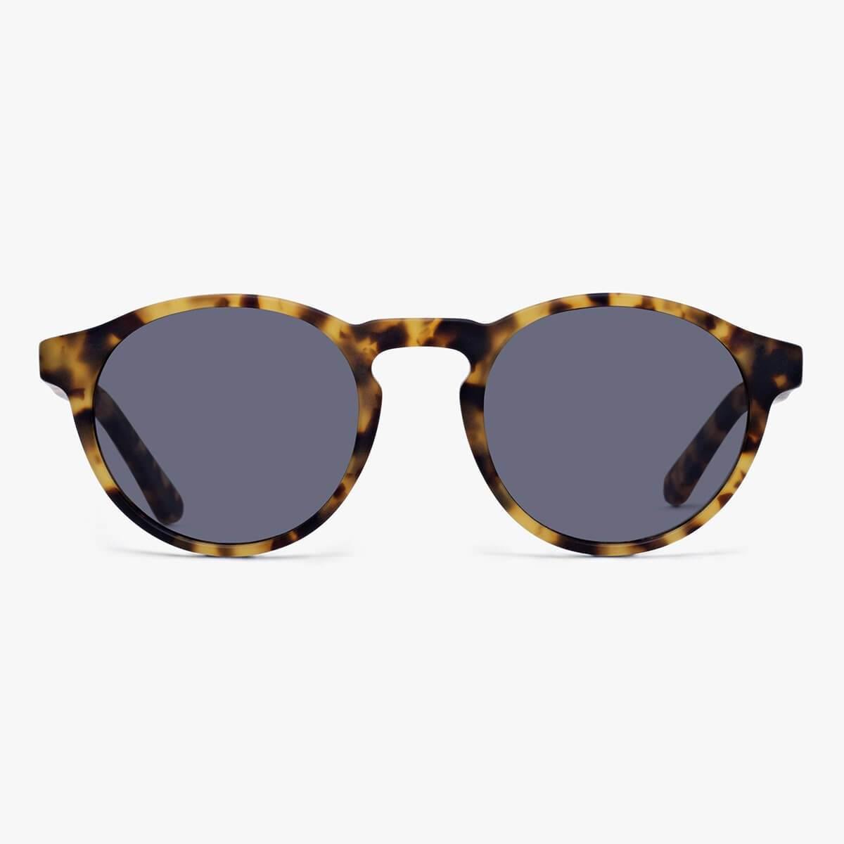 Luxreaders stylish Women's Trondheim Light Turtle Sunglasses. Made from Acetate in a Round shape.