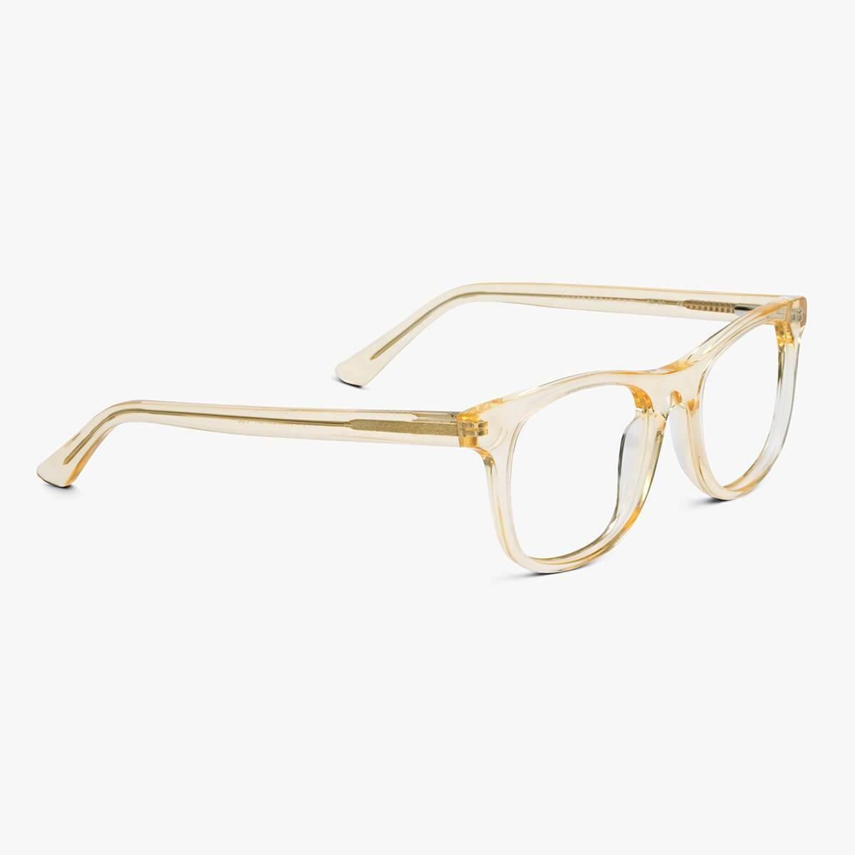 Luxreaders stylish Men's Malmö Crystal Lemon Reading glasses. Made from Acetate in a Square shape.