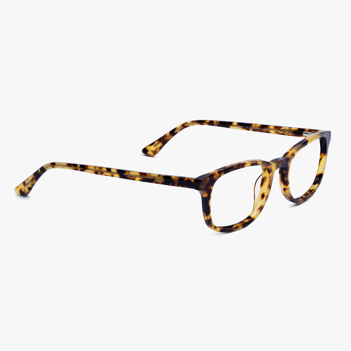 Luxreaders stylish Devon Light Turtle Reading glasses. Made from Acetate in a Rectangle shape.