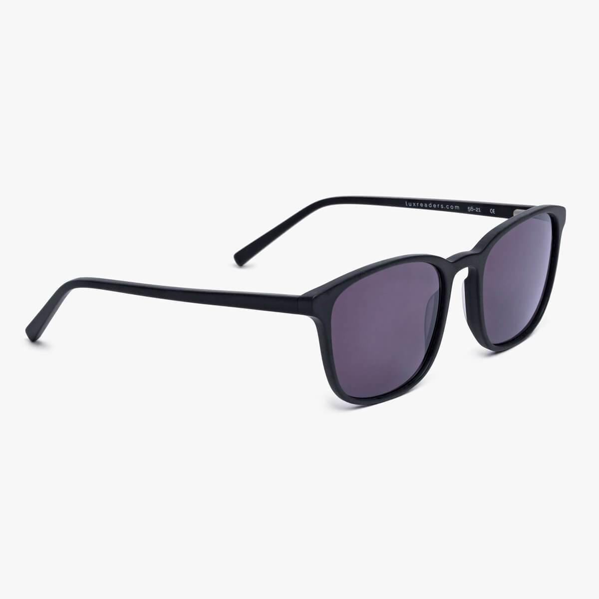 Luxreaders stylish Men's Ebeltoft Black Sunglasses. Made from Acetate in a Square shape.