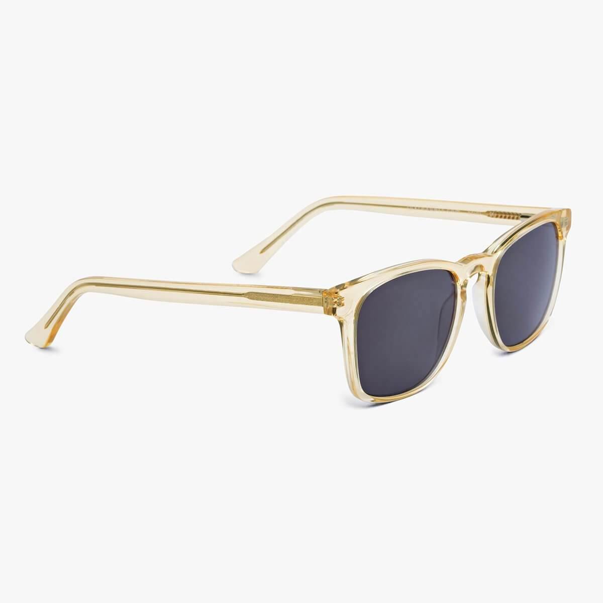 Luxreaders stylish Men's Bornholm Crystal Lemon Sunglasses. Made from Acetate in a Square shape.