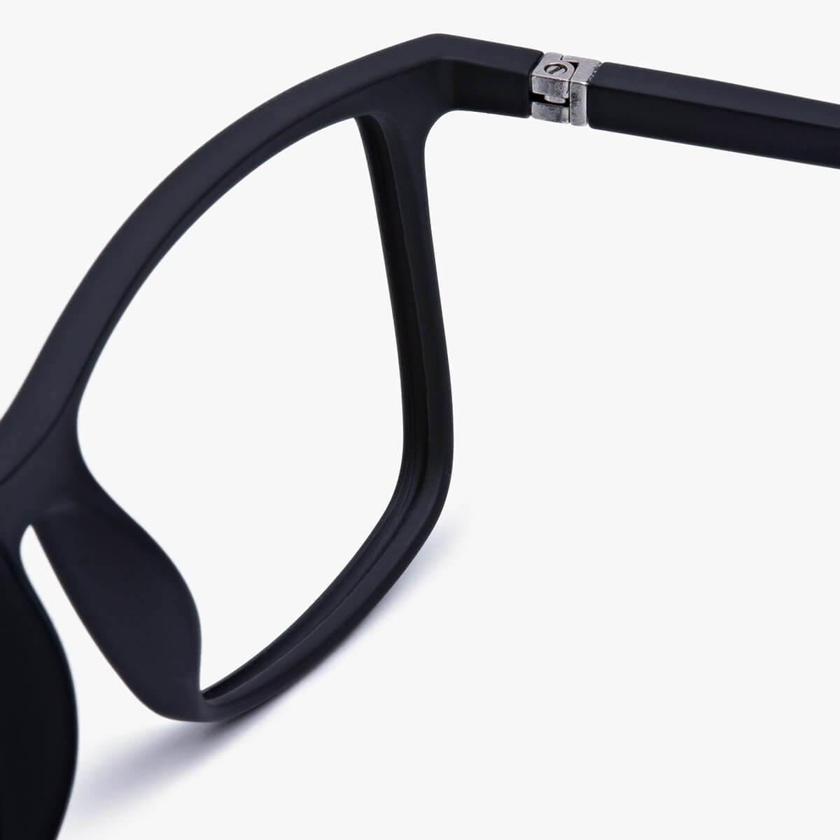 Black rectangular reading glasses with a sleek frame design