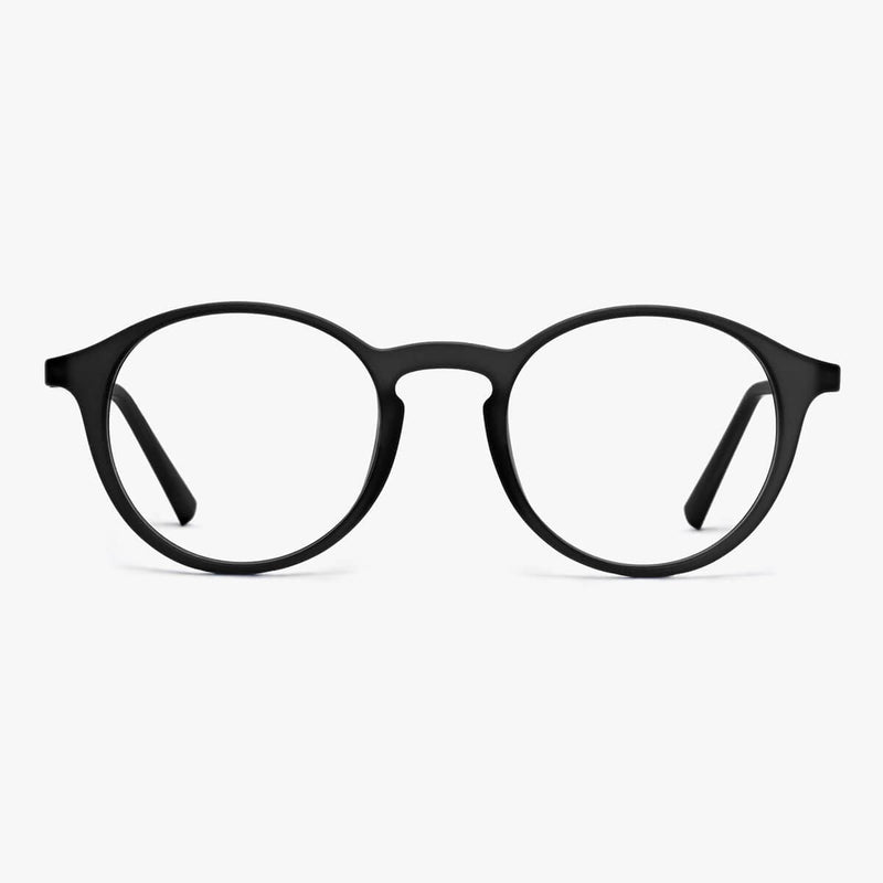 Læsø Black round black reading glasses with simple design