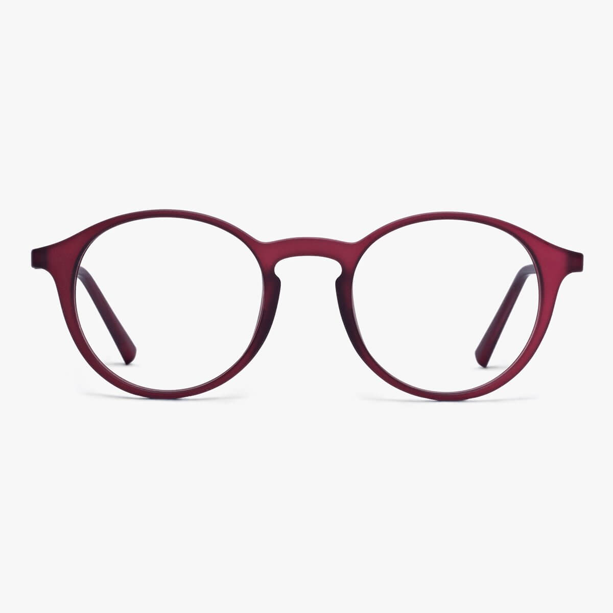 Læsø Red round burgundy reading glasses