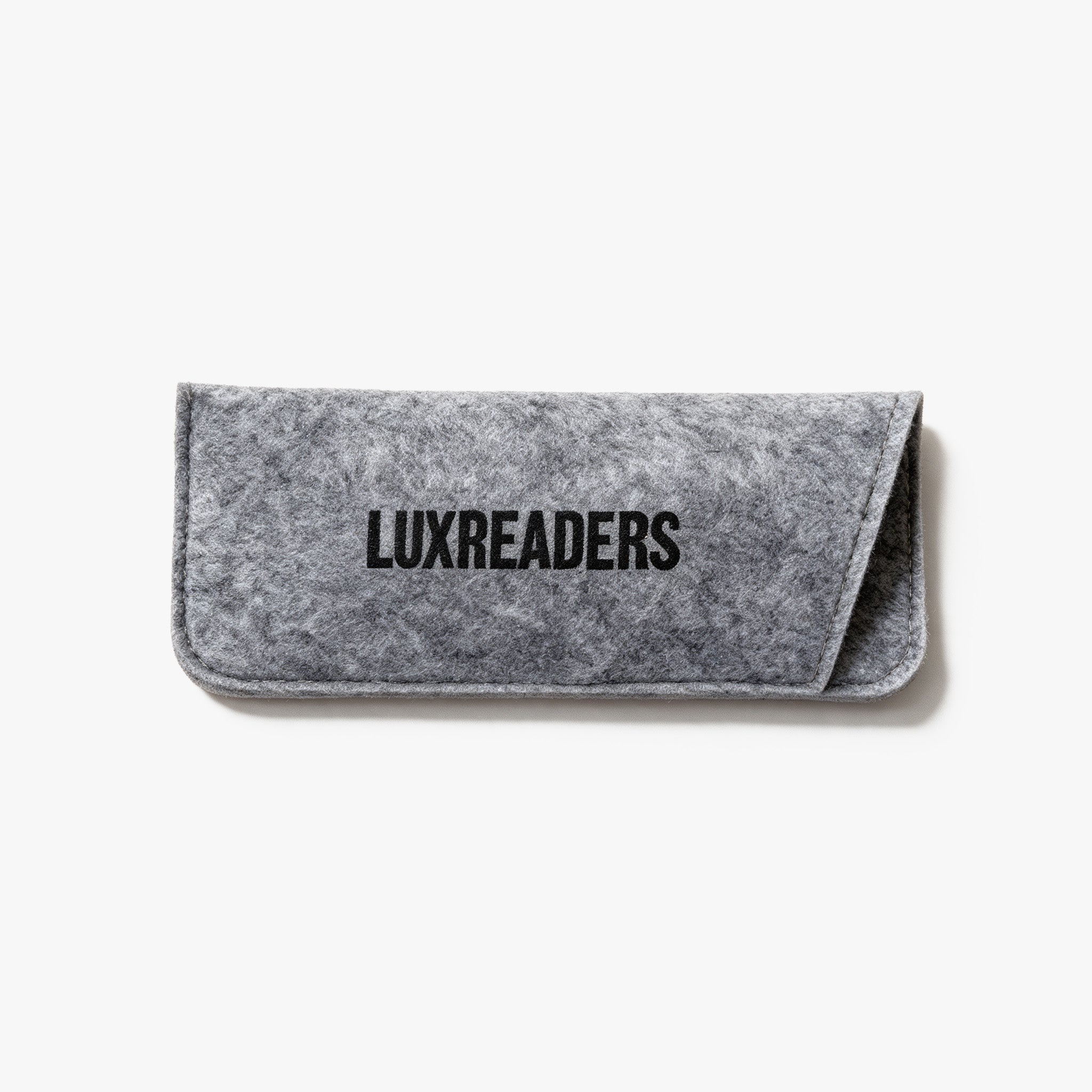 All our reading glasses in Luxreaders comes with this high quality felt case, free of charge