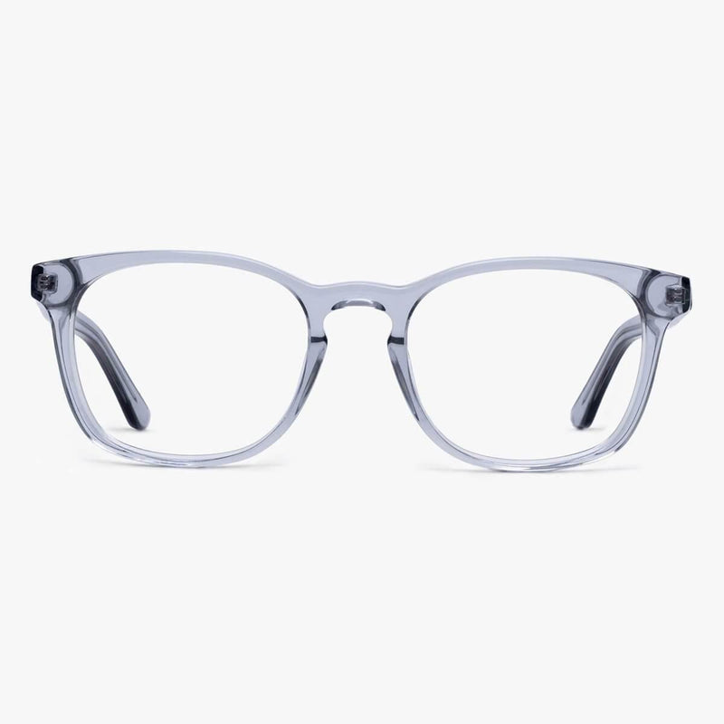 Men's Bornholm crystal grey rectangular glasses