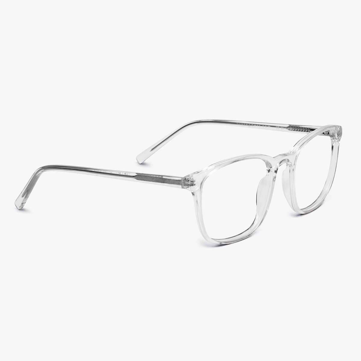 Men's Ebeltoft Crystal White transparent square glasses