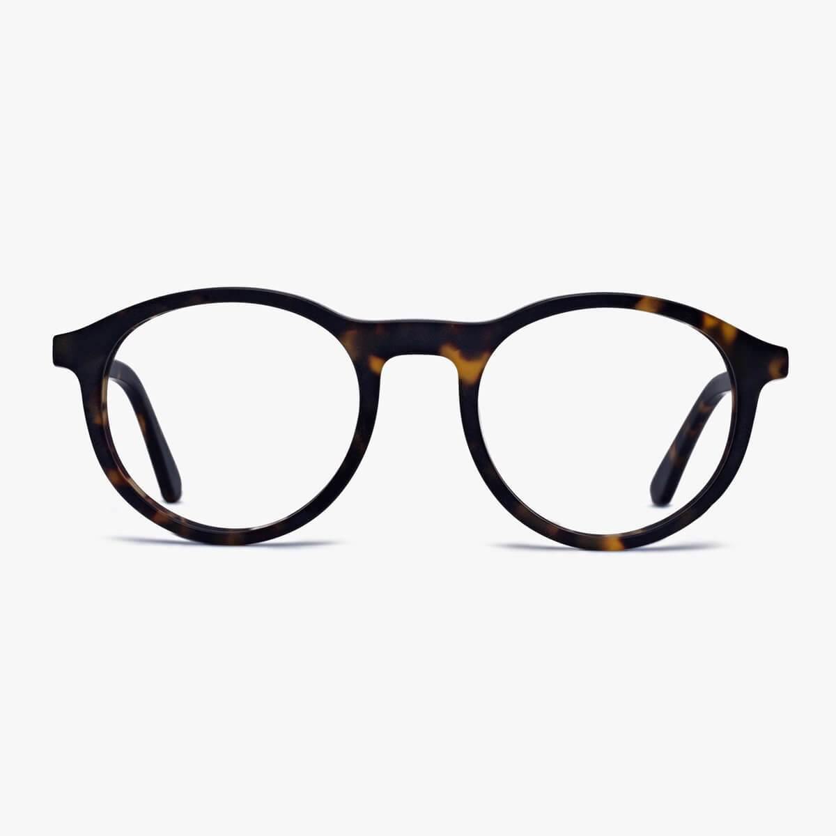 Men's Løkken Dark Turtle round tortoiseshell glasses