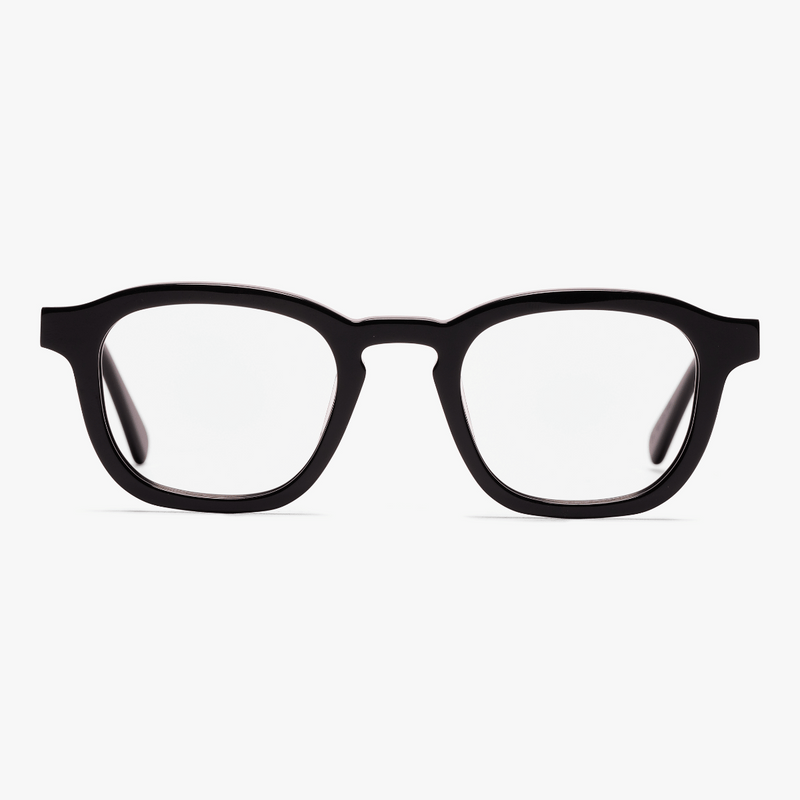 Men's Reykjavik Black square glasses with black frames