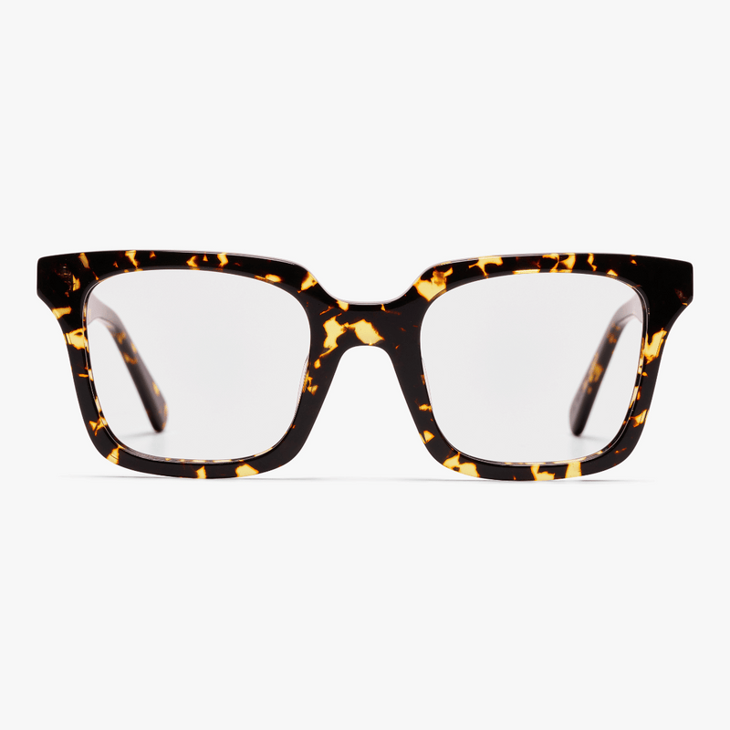 Men's Tisvilde dark turtle glasses with square frame