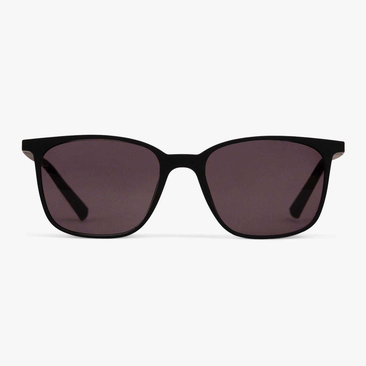 Luxreaders stylish Men's Fyn Black Sunglasses. Made from Rubber in a Square shape.