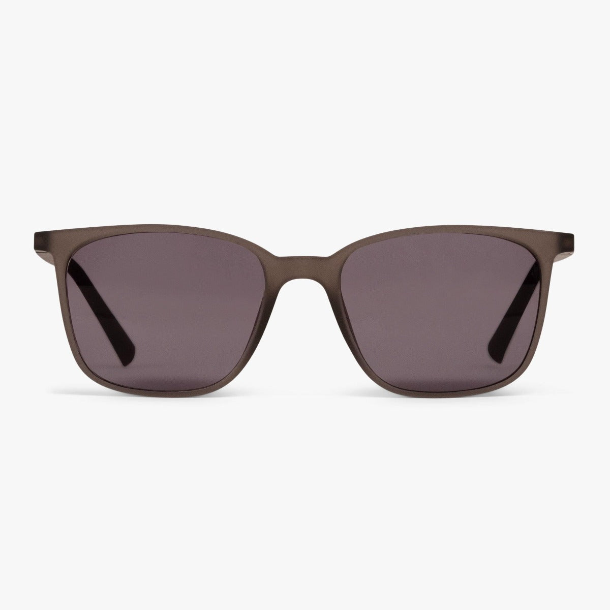 Luxreaders stylish Women's Fyn Grey Sunglasses. Made from Rubber in a Square shape.