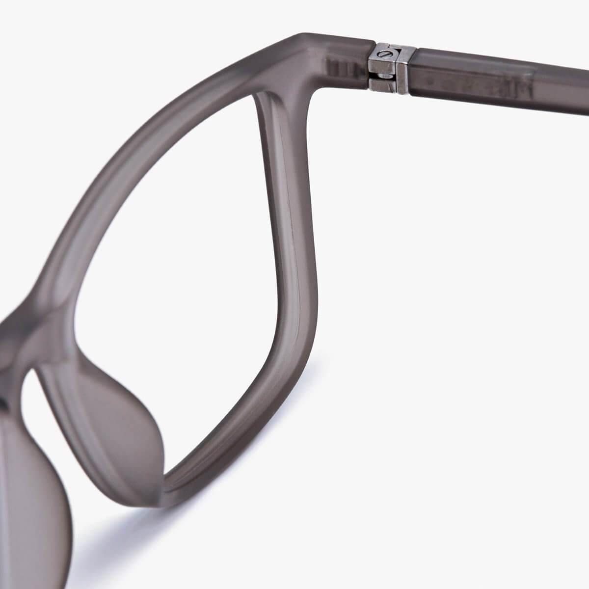 Close-up of Women's Skagen Grey frame glasses