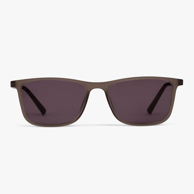 Women's Skagen Grey rectangular sunglasses with dark lenses