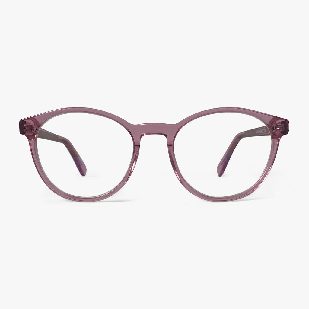 Buy Quincy Crystal Pink Blue light glasses - Luxreaders.co.uk