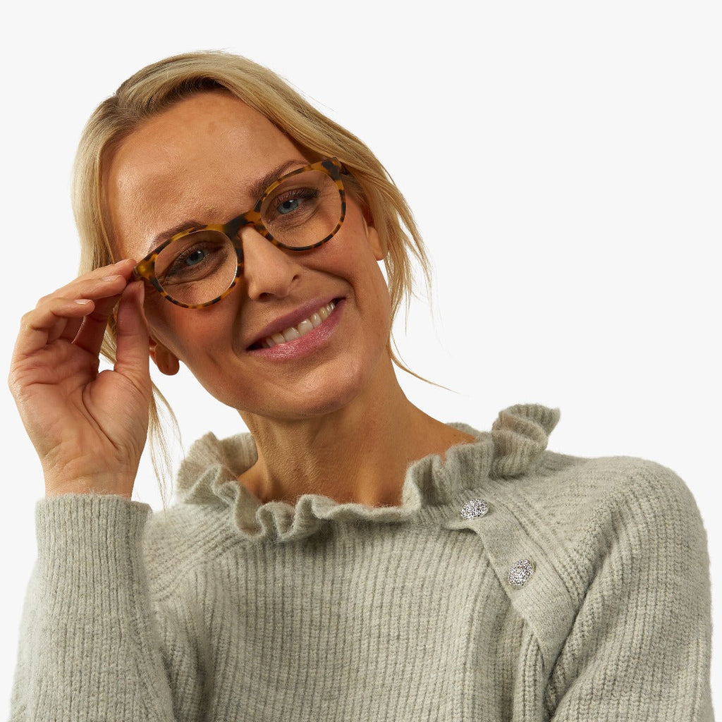 Women's Cole Light Turtle Reading glasses - Luxreaders.co.uk
