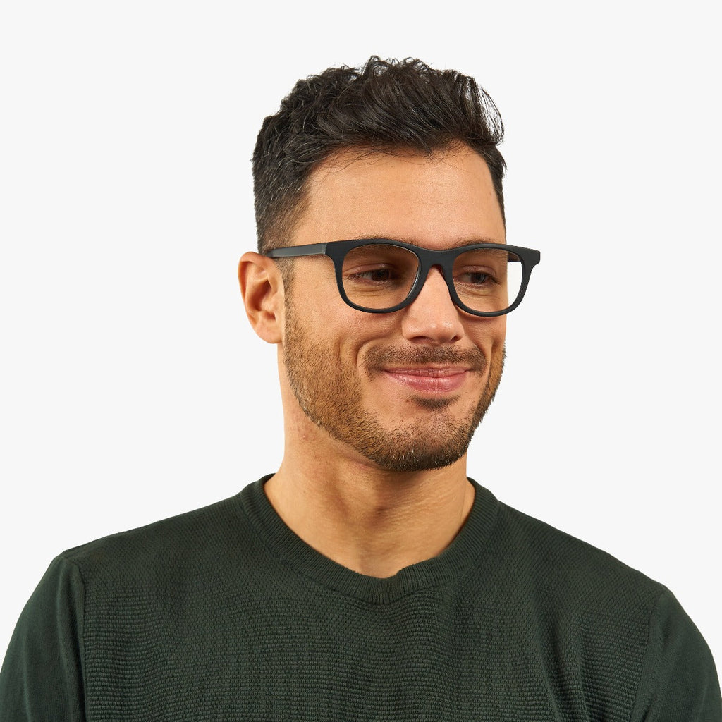 Men's Evans Black Reading glasses - Luxreaders.co.uk