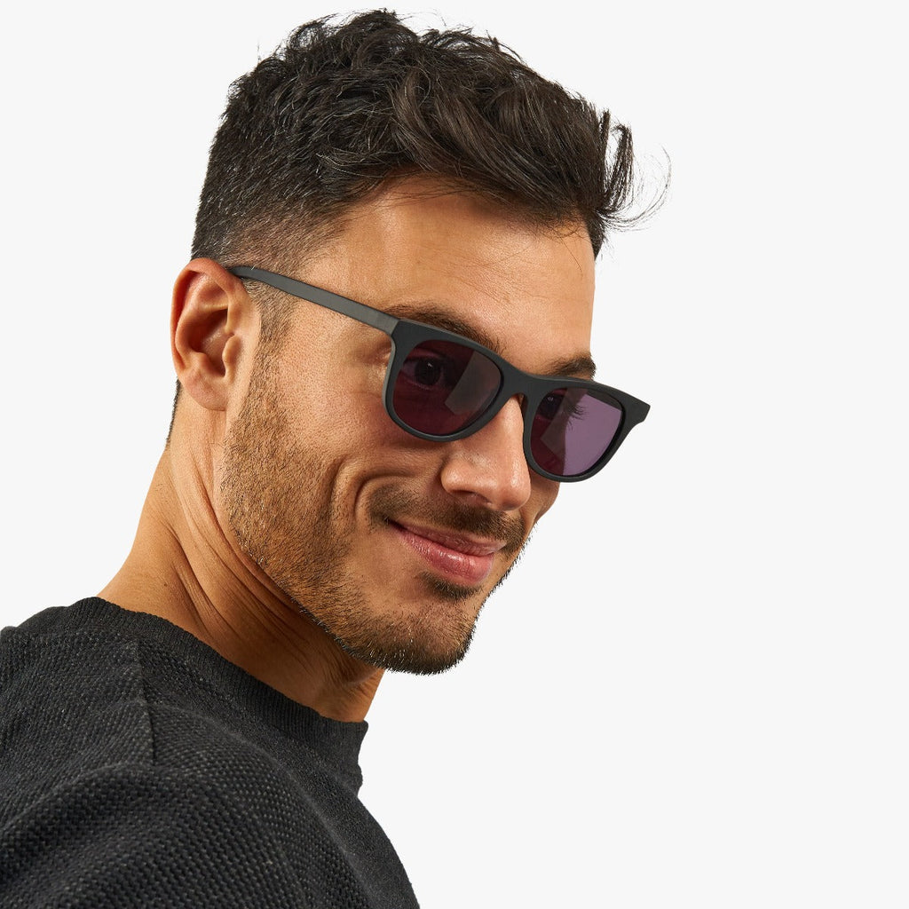 Men's Evans Black Sunglasses - Luxreaders.co.uk
