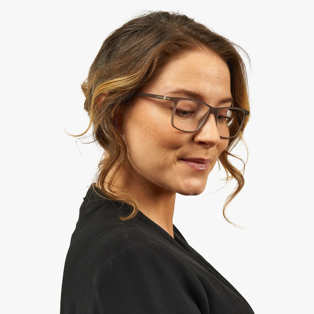 Women's Hunter Grey Reading glasses - Luxreaders.co.uk