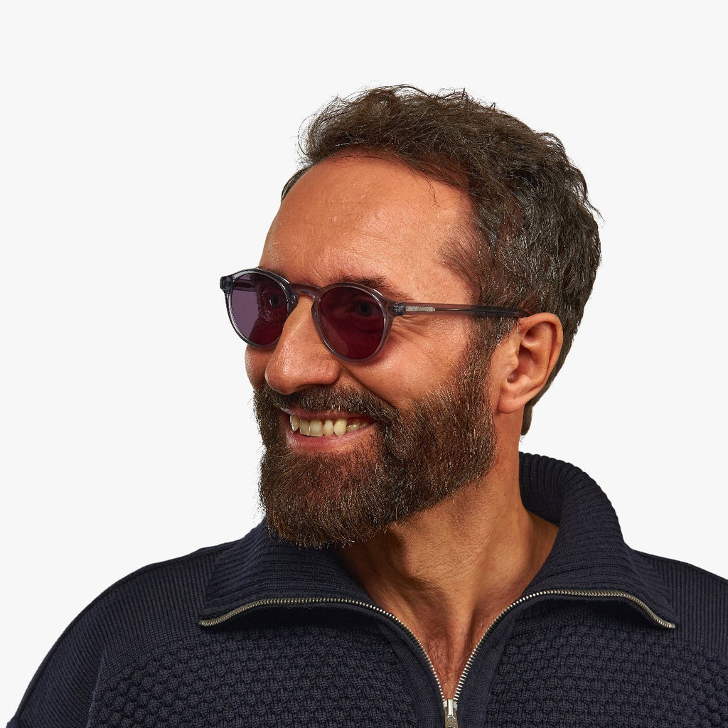 Men's Morgan Crystal Grey Sunglasses - Luxreaders.co.uk
