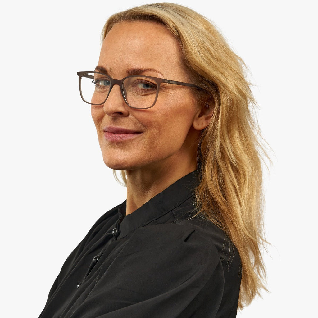 Women's Riley Grey Reading glasses - Luxreaders.co.uk