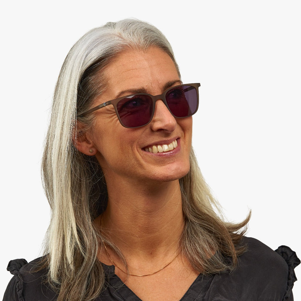 Women's Riley Grey Sunglasses - Luxreaders.co.uk
