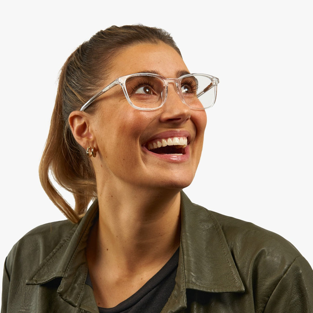 Taylor Crystal White Reading glasses - Luxreaders.co.uk