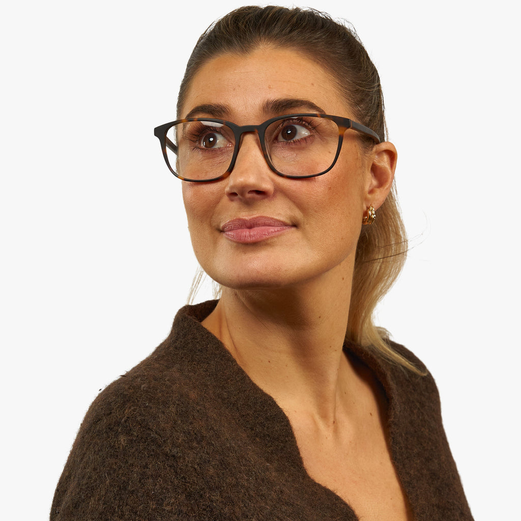 Women's Taylor Dark Turtle Reading glasses - Luxreaders.co.uk
