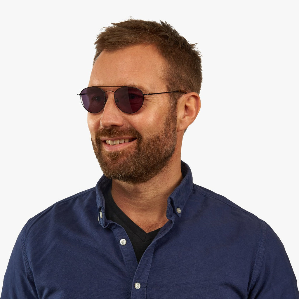 Men's Williams Black Sunglasses - Luxreaders.co.uk