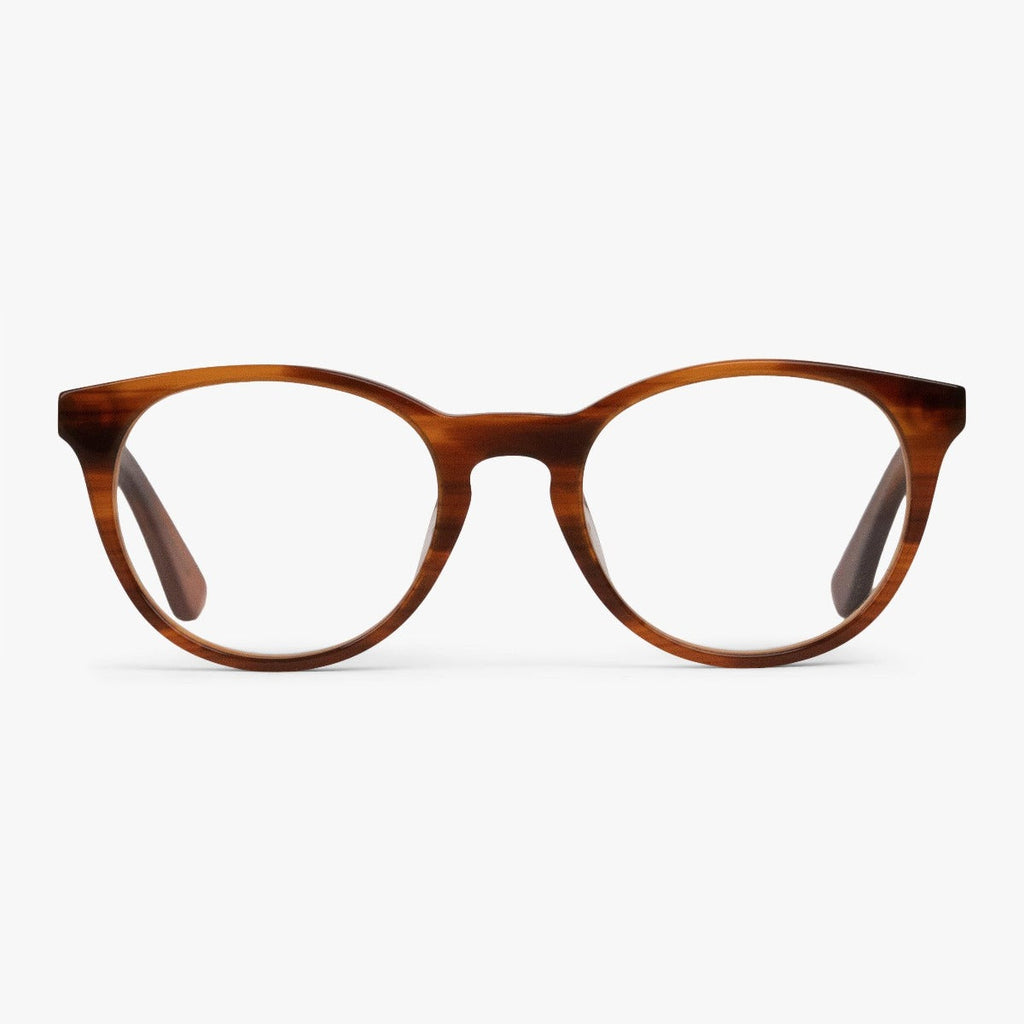 Buy Men's Cole Shiny Walnut Reading glasses - Luxreaders.co.uk