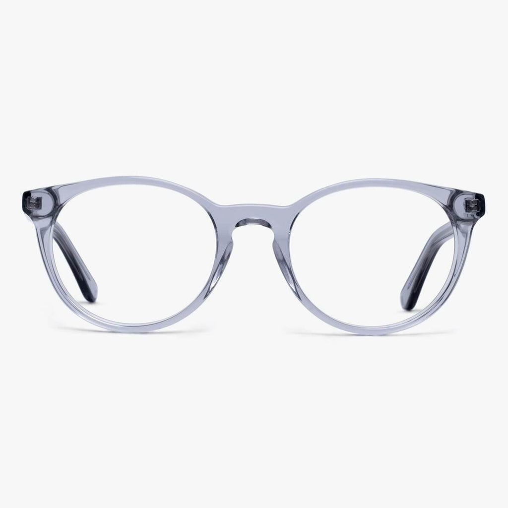 Buy Men's Cole Crystal Grey Blue light glasses - Luxreaders.co.uk