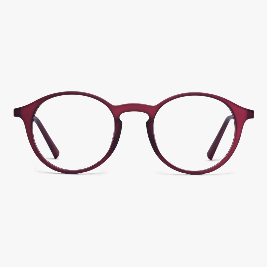 Buy Wood Red Reading glasses - Luxreaders.co.uk