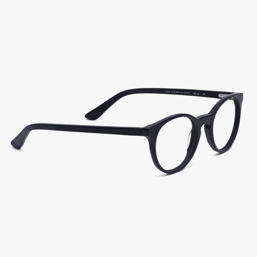 Women's Cole Black Reading glasses - Luxreaders.co.uk