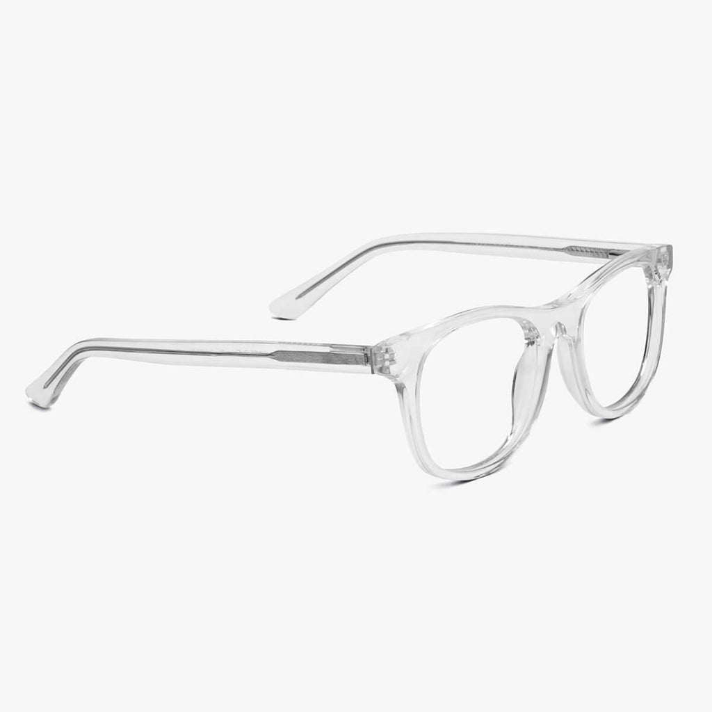 Men's Evans Crystal White Reading glasses - Luxreaders.co.uk