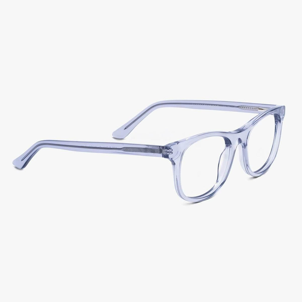 Men's Evans Crystal Grey Blue light glasses - Luxreaders.co.uk