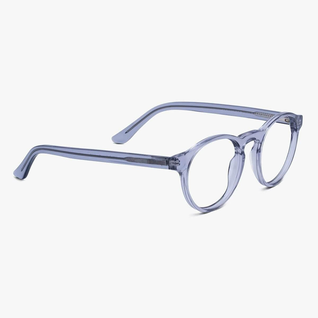 Morgan Crystal Grey Blue light glasses - Luxreaders.co.uk