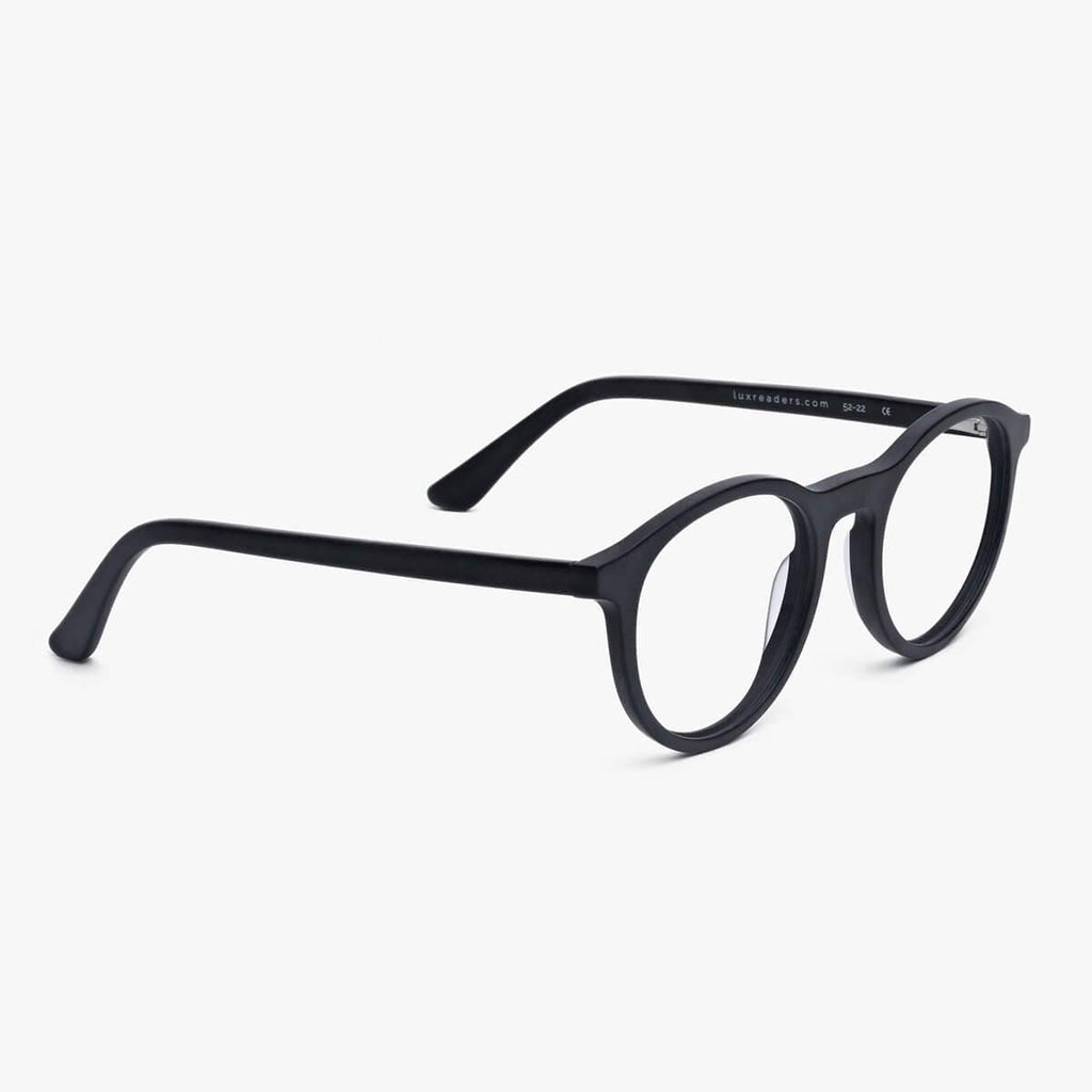 Walker Black Reading glasses - Luxreaders.co.uk