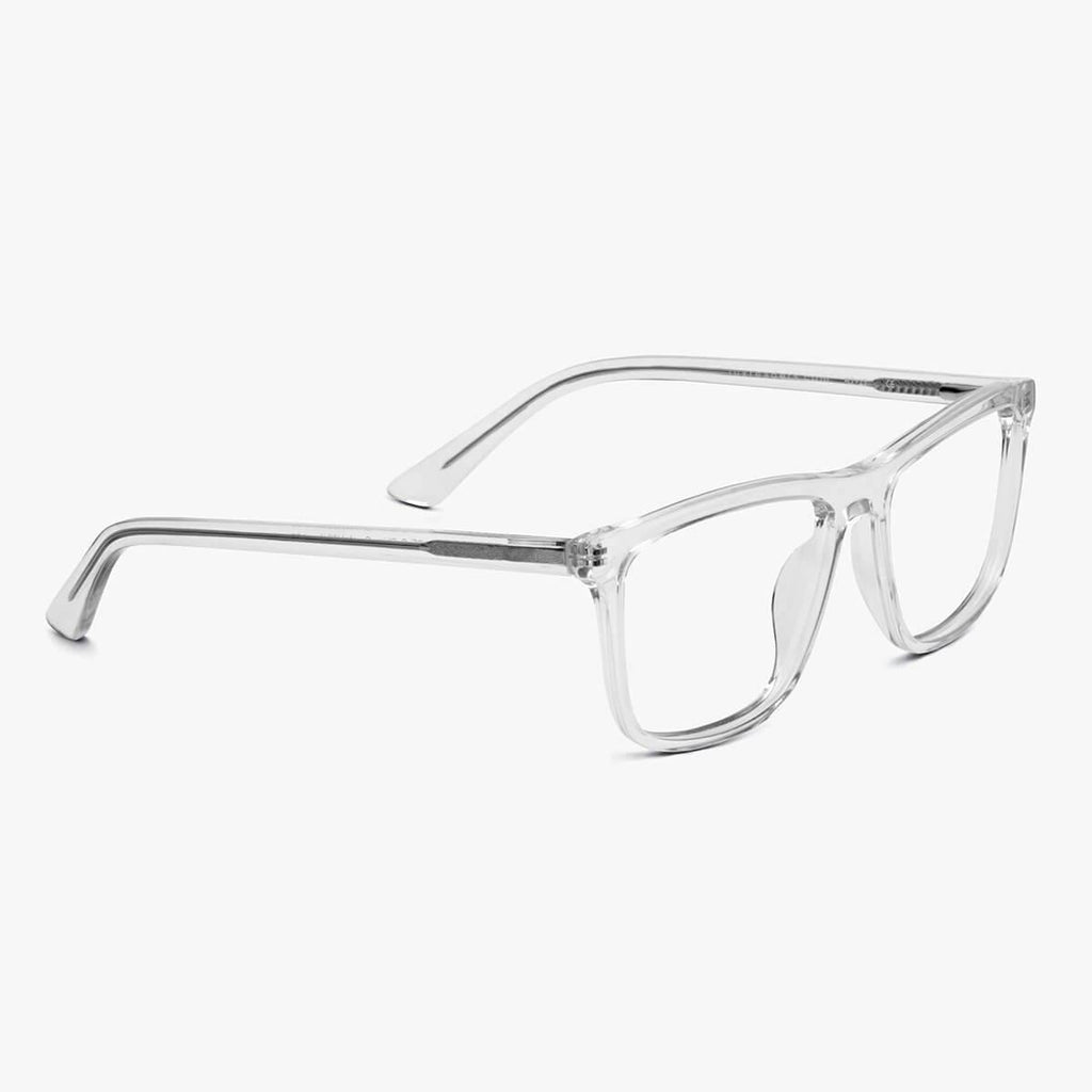 Adams Crystal White Blue light glasses - Luxreaders.co.uk