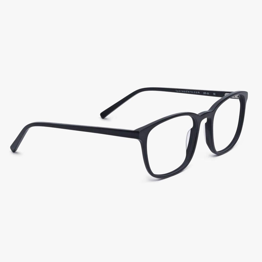 Men's Taylor Black Reading glasses - Luxreaders.co.uk