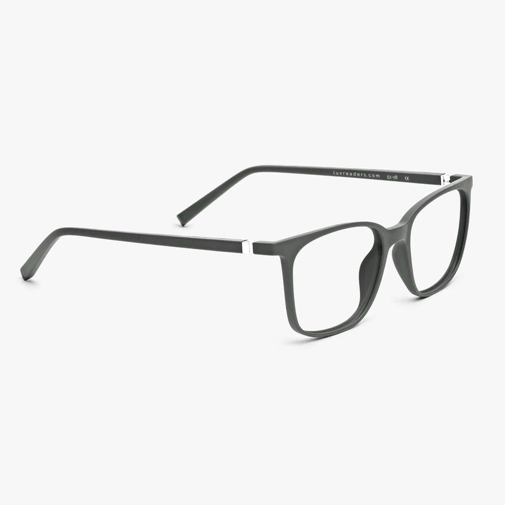 Riley Dark Army Reading glasses - Luxreaders.co.uk