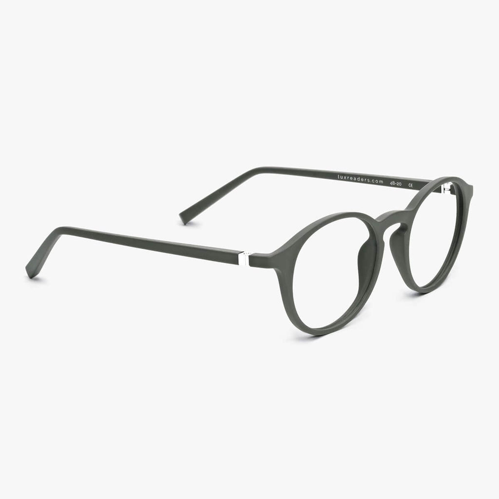 Wood Dark Army Reading glasses - Luxreaders.co.uk