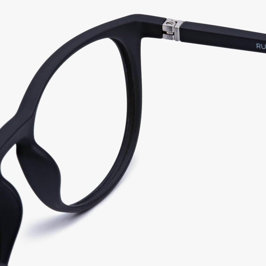 Men's Edwards Black Reading glasses - Luxreaders.co.uk