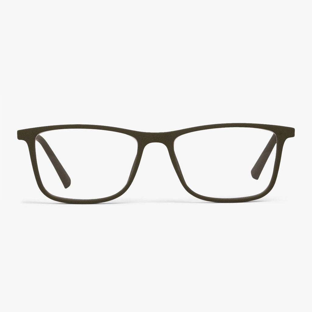 Buy Men's Lewis Dark Army Reading glasses - Luxreaders.co.uk