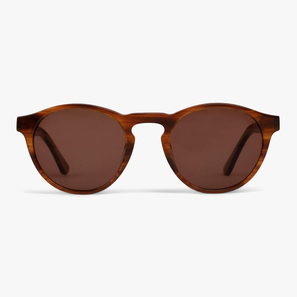 Buy Men's Morgan Shiny Walnut Sunglasses - Luxreaders.co.uk