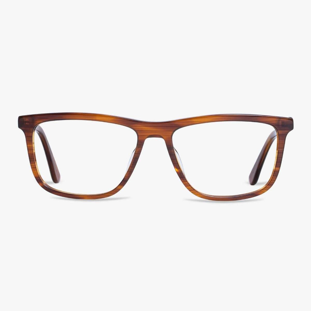 Buy Adams Shiny Walnut Reading glasses - Luxreaders.co.uk